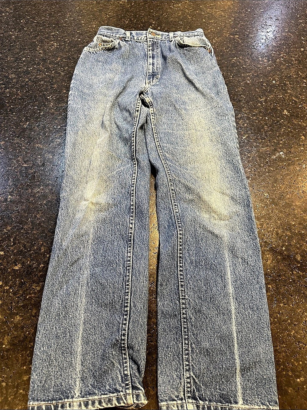 Lee Straight Leg Jeans Blue Waist 14 Vintage USA 80’s
